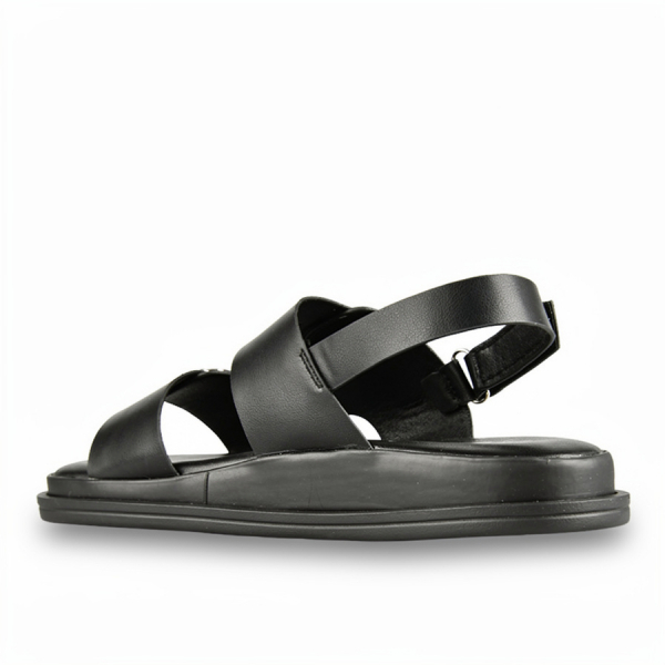 lady's sandals synthetic leather black 0161176