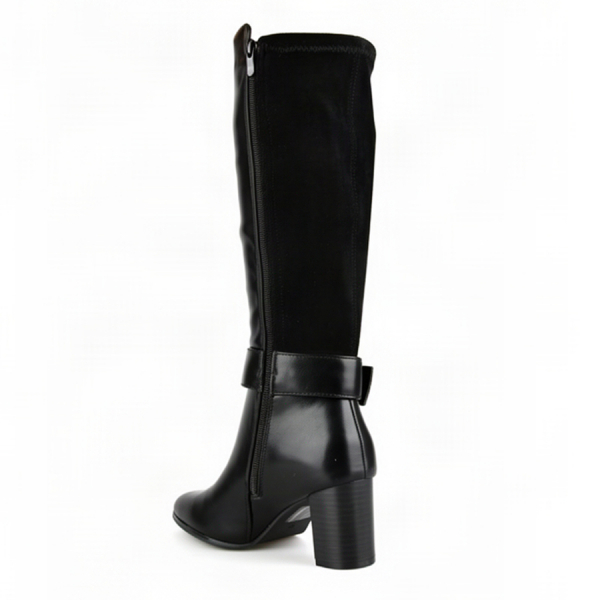 lady's high boots synthetic leather black 0162505