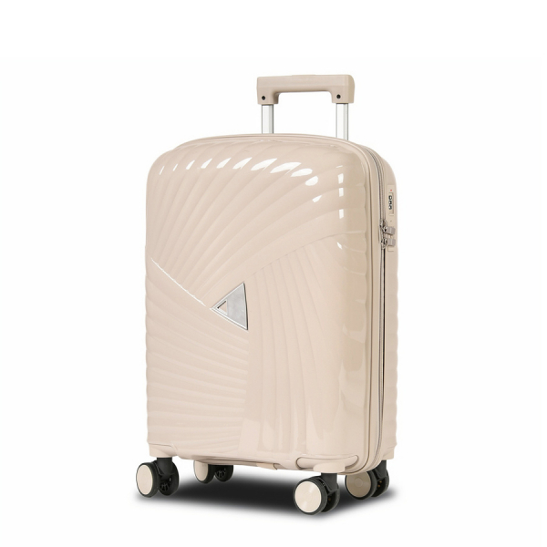 medium suitcase polypropylene light grey 0161611
