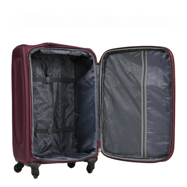medium suitcase textile bordeaux 0163721