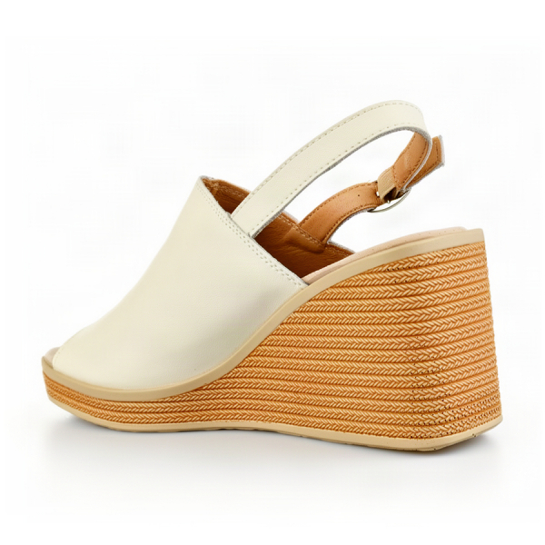 lady's sandals genuin leather beige 0163743
