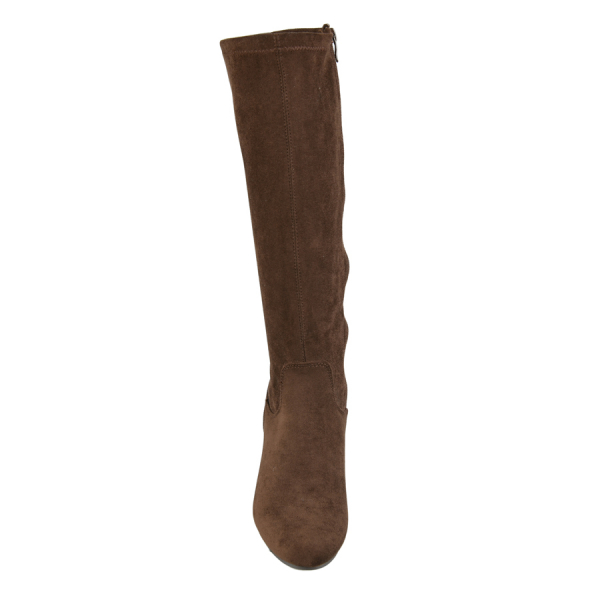 lady's high boots textile brown 0162431