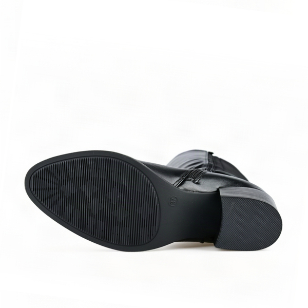 lady's high boots synthetic leather/textile black 0162924