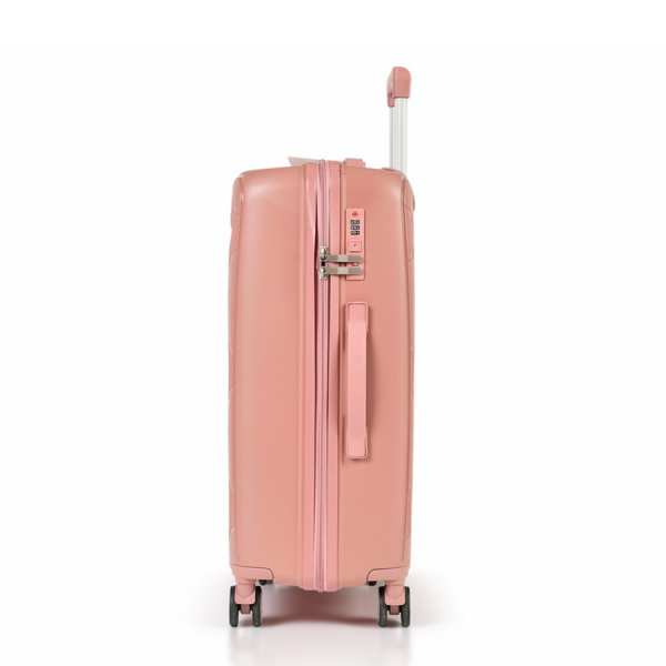 medium suitcase polypropylene dark pink 0161578