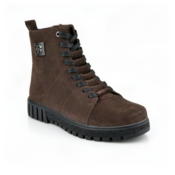 lady's boots genuin leather brown 0163067