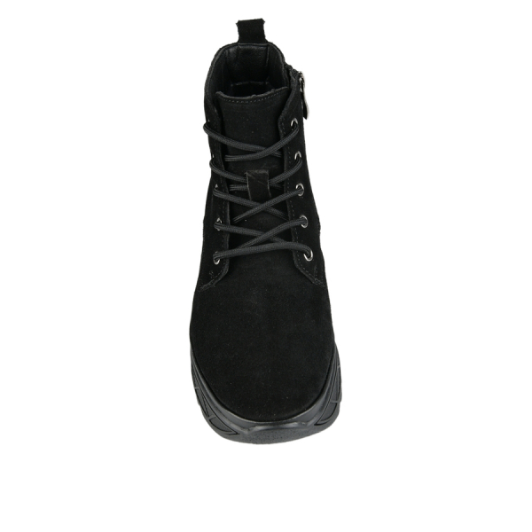lady's boots genuin leather black 0163068