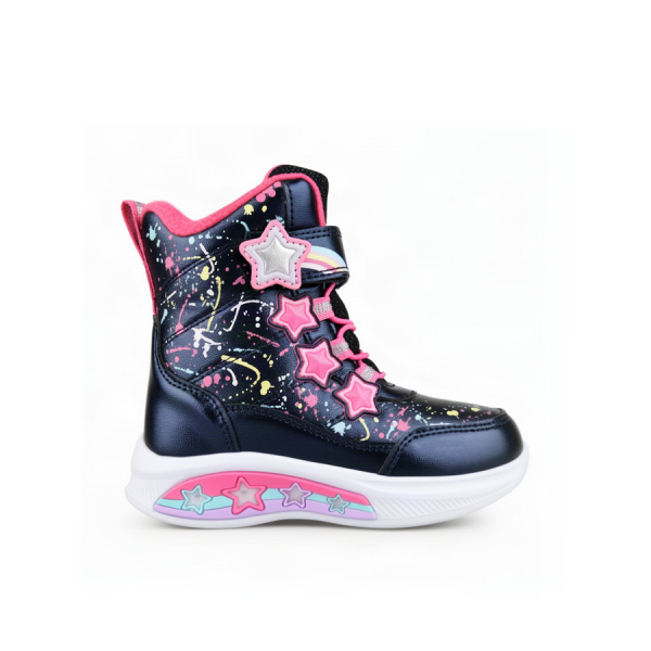 kids boots synthetic leather dark blue 0162288