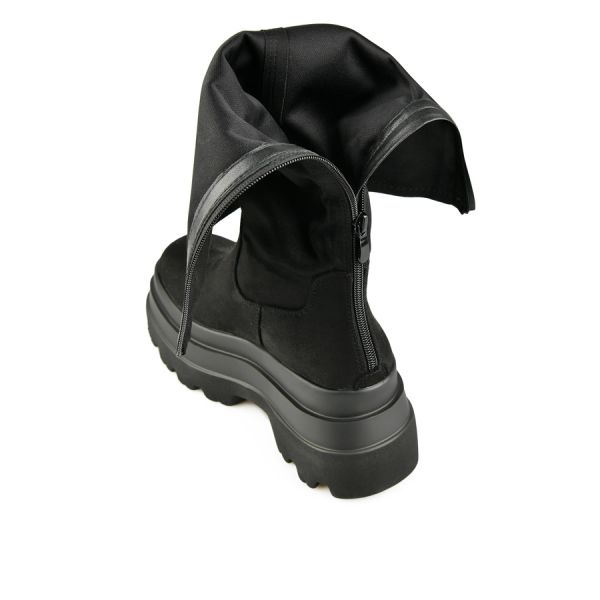 lady's high boots textiles black 0162031