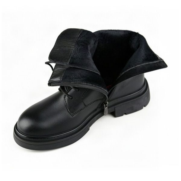 lady's boots genuin leather black 0162675