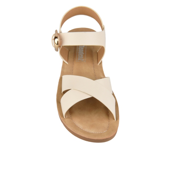 lady's sandals synthetic leather white 0161342
