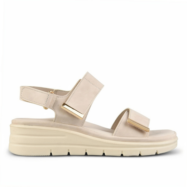 lady's sandals synthetic leather white 0161170