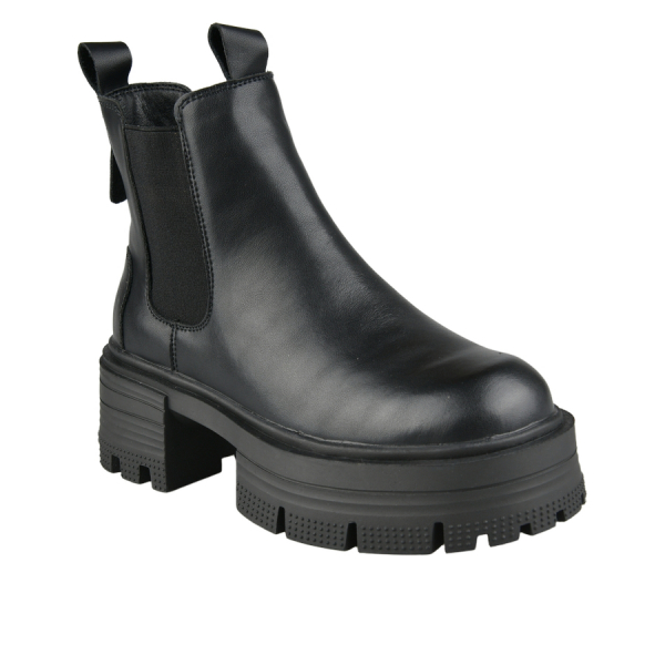 lady's boots genuin leather black 0162876