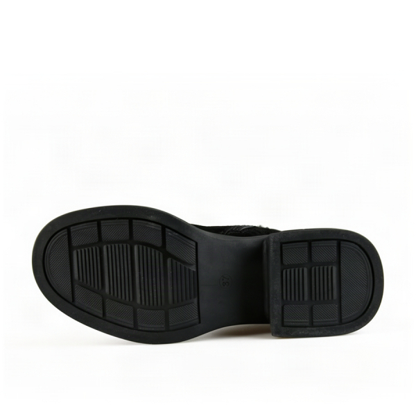 lady's high boots genuin leather black 0162882