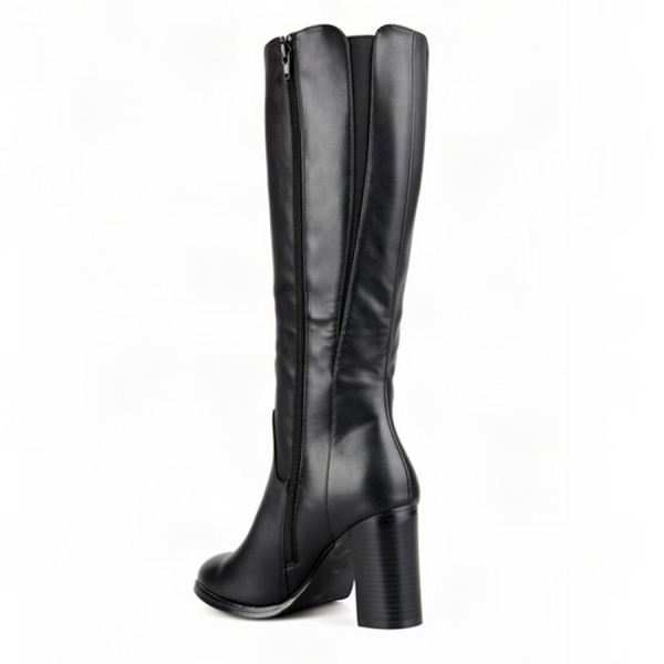 lady's high boots synthetic leather/textile black 0162918