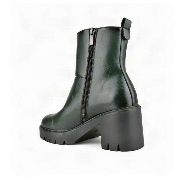 lady's boots synthetic leather green 0162908