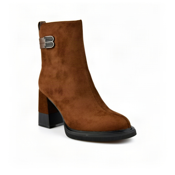 lady's boots textile brown 0162095