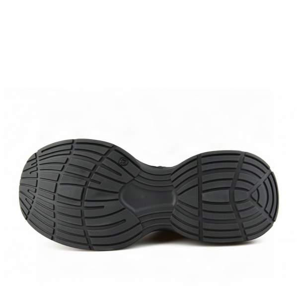 lady's sneakers synthetic leather/textile black 0162635