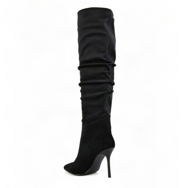 lady's high boots textile black 0162103