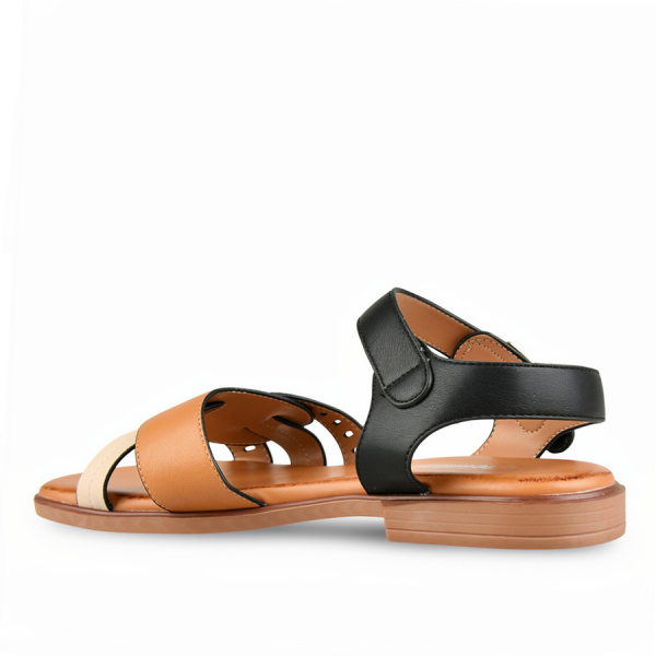 lady's sandals synthetic leather black 0161152