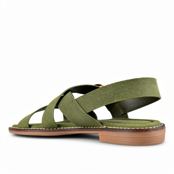 lady's sandals textiles green 0161161