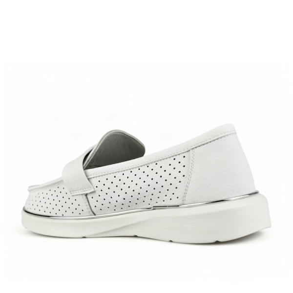 lady's shoes genuin leather white 0163738