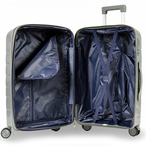 big suitcase polypropylene  dark gray 0161600