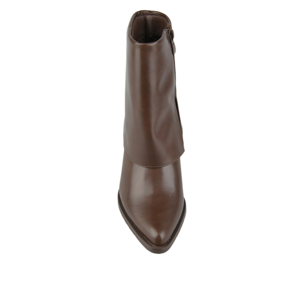 lady's boots synthetic leather brown 0162828