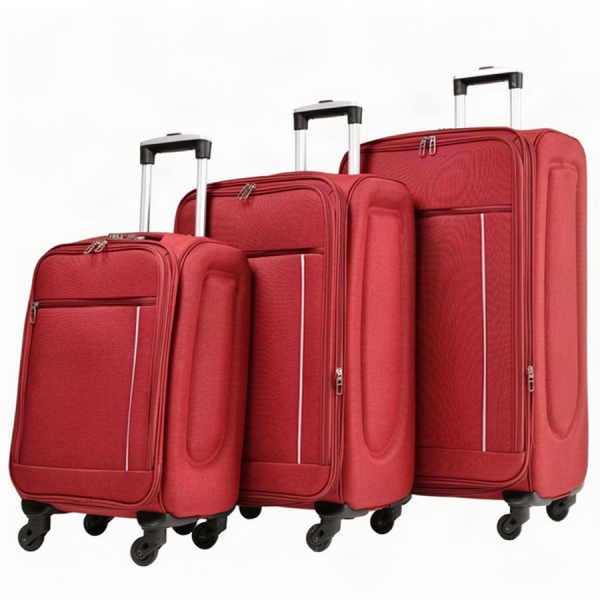 medium suitcase textile bordeaux 0163709