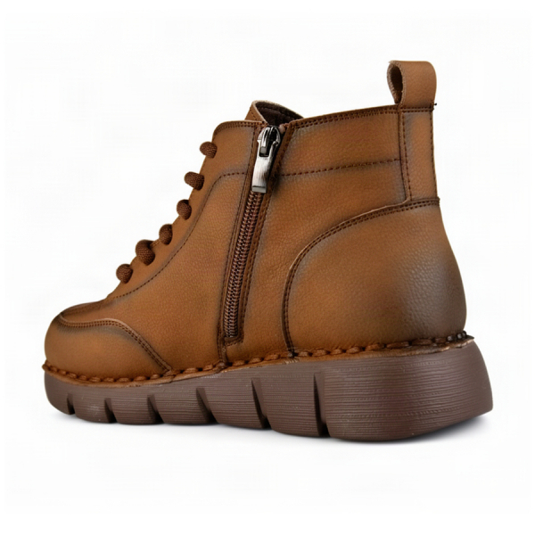 lady's boots genuin leather brown 0162851