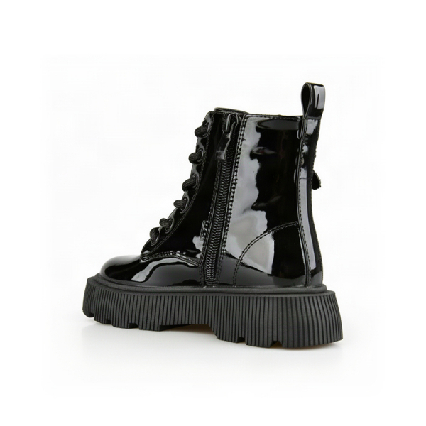 kids boots synthetic leather black 0162558