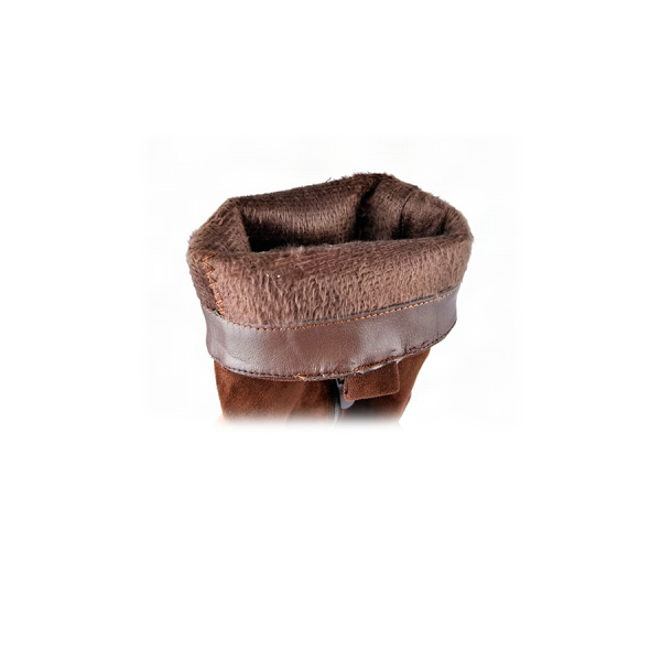 lady's high boots textile brown 0162814