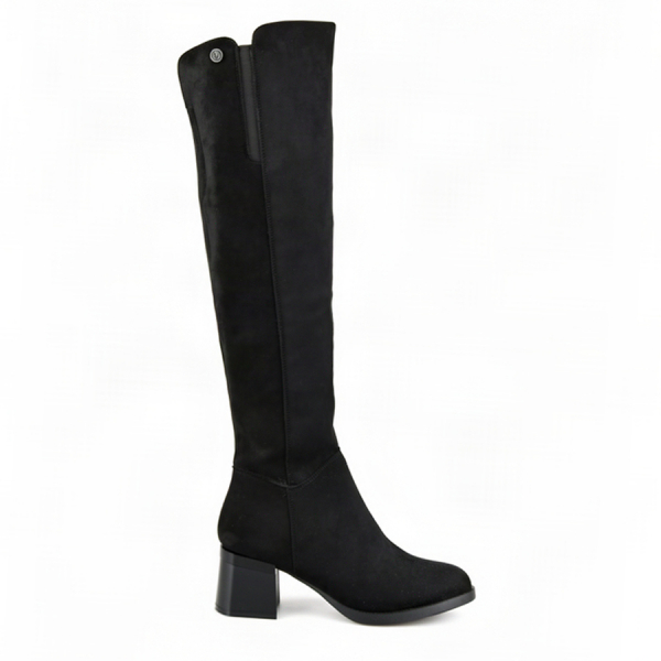 lady's high boots textile black