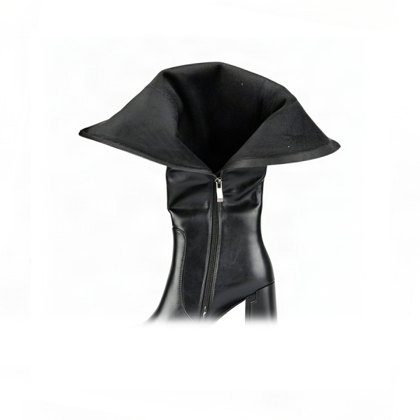 lady's high boots synthetic leather black 0162098