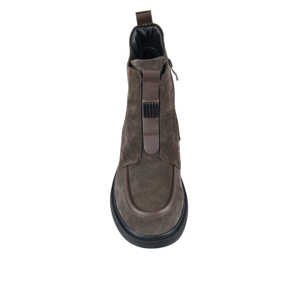 lady's boots genuin leather brown 0163410
