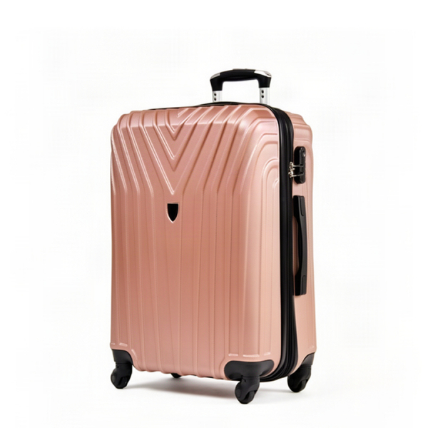 medium suitcase ABS plastic pink 0163667