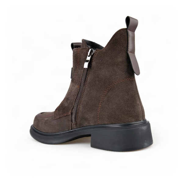 lady's boots genuin leather brown 0163410
