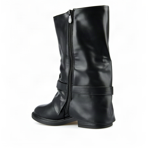 lady's high boots synthetic leather black 0162802