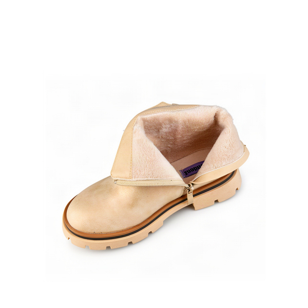 kids boots synthetic leather beige 0162545