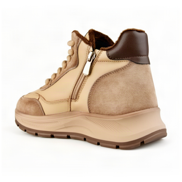 lady's boots genuin leather beige 0162866