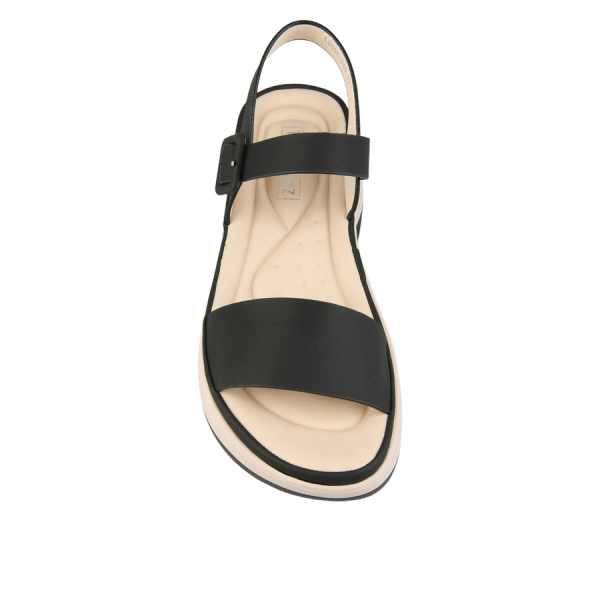 lady's sandals synthetic leather black 0161146