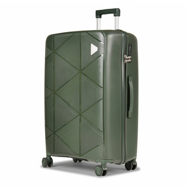 big suitcase polypropylene dark green 0161582