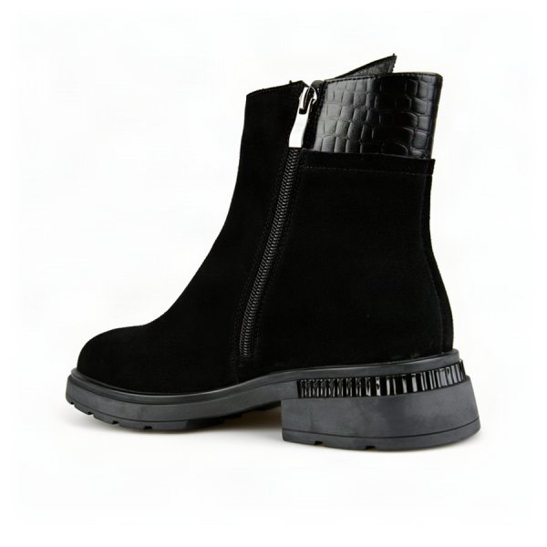 lady's boots genuin leather black 0162880