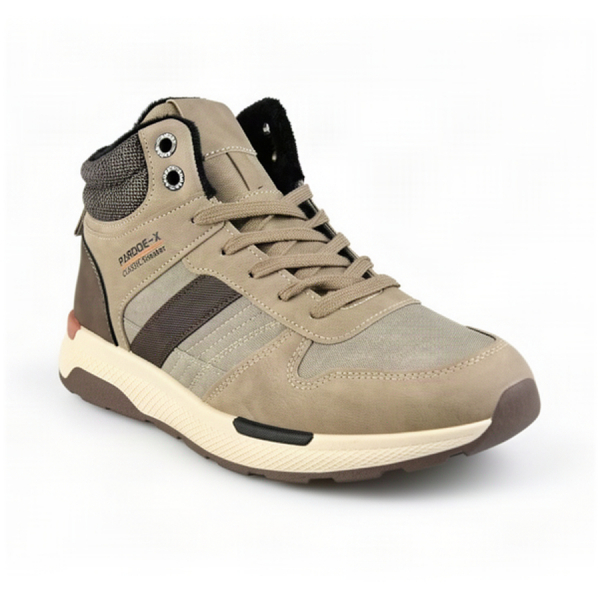 men's boots synthetic leather brown 0162604