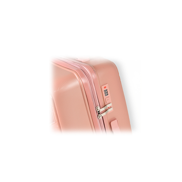 medium suitcase polypropylene dark pink 0161578