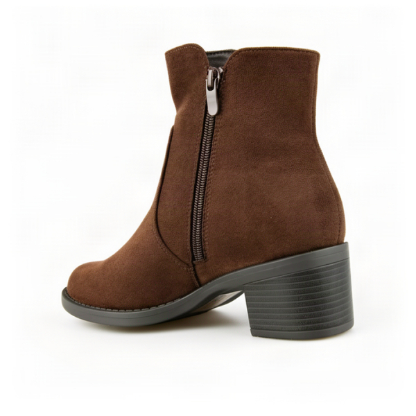 lady's boots textile brown 0162517