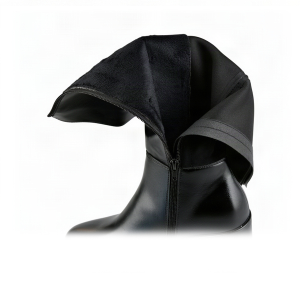 lady's high boots synthetic leather/textile black 0162926