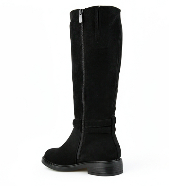 lady's high boots textiles black 0162799