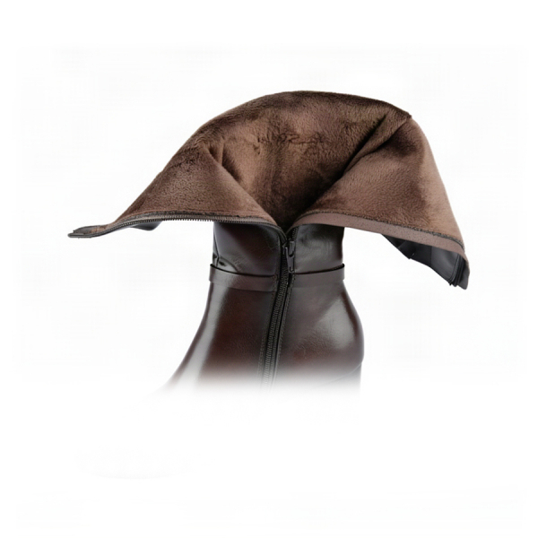 lady's high boots synthetic leather brown 0162923