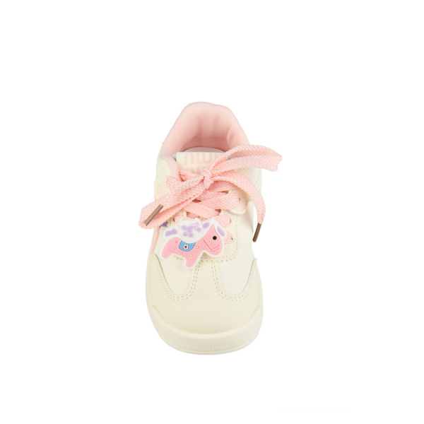 детски маратонки еко кожа бяло/розови 0161882