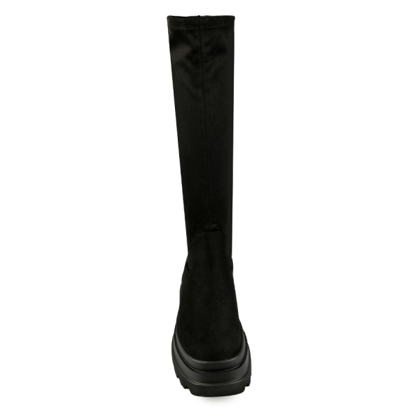 lady's high boots textiles black 0162031